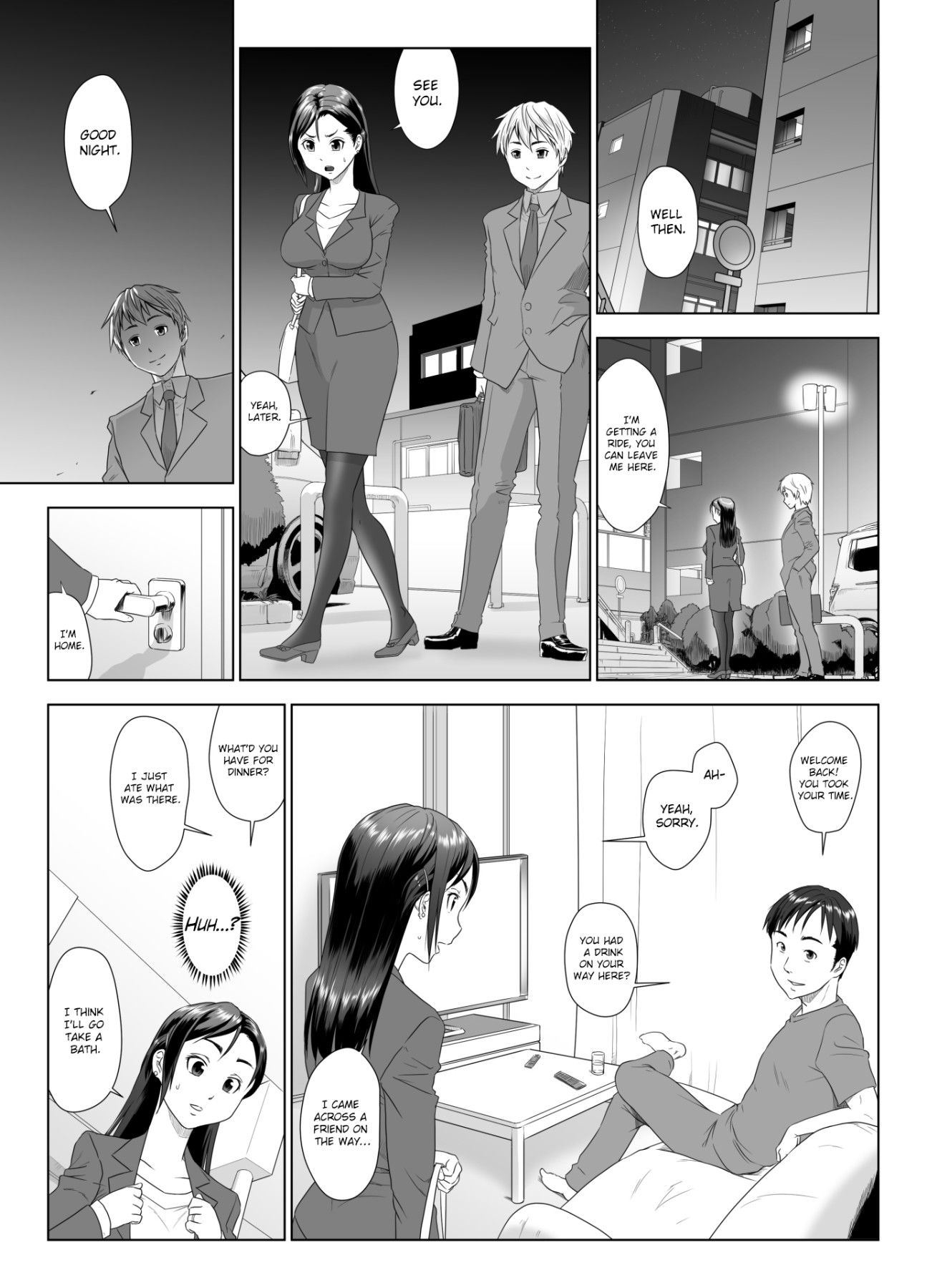 Hentai Manga Comic-A Wife Moaning To Another Man's Cock 1-Read-11